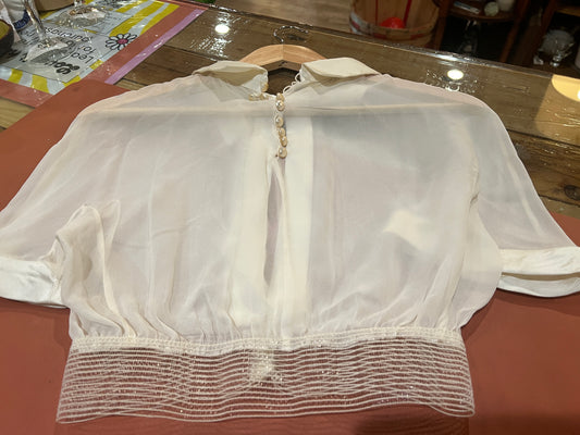 Vtg 90’s Sheer Cream top