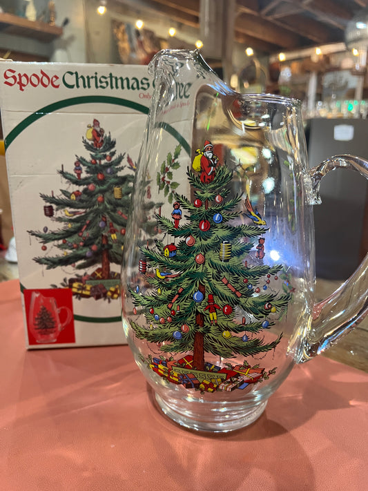 Vtg Spode Christmas Tree Pitcher