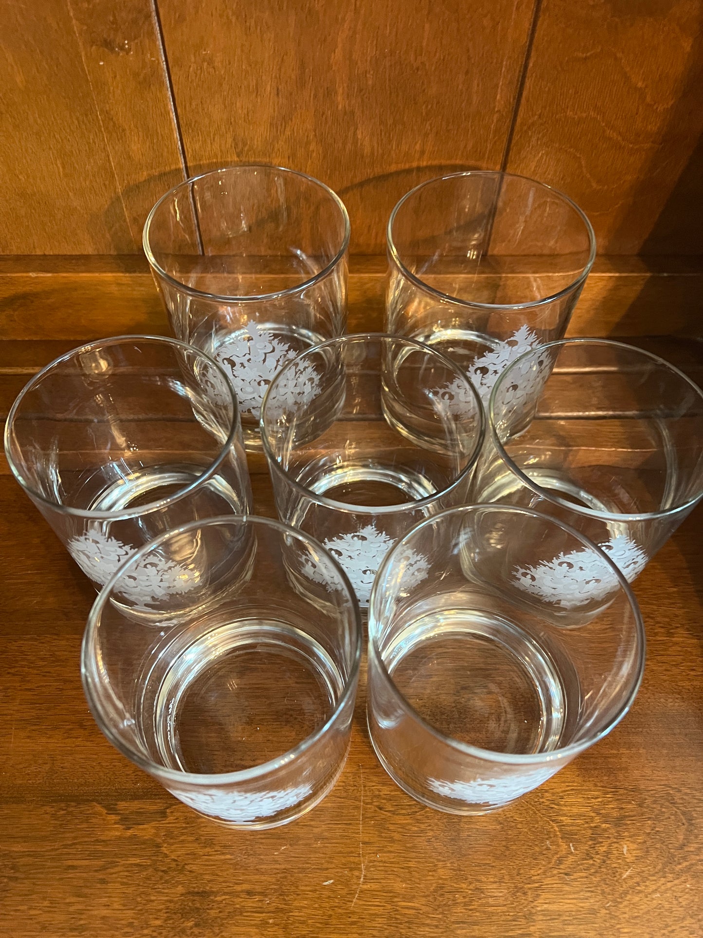 Neiman Marcus Etched Christmas Tree Tumblers (7)