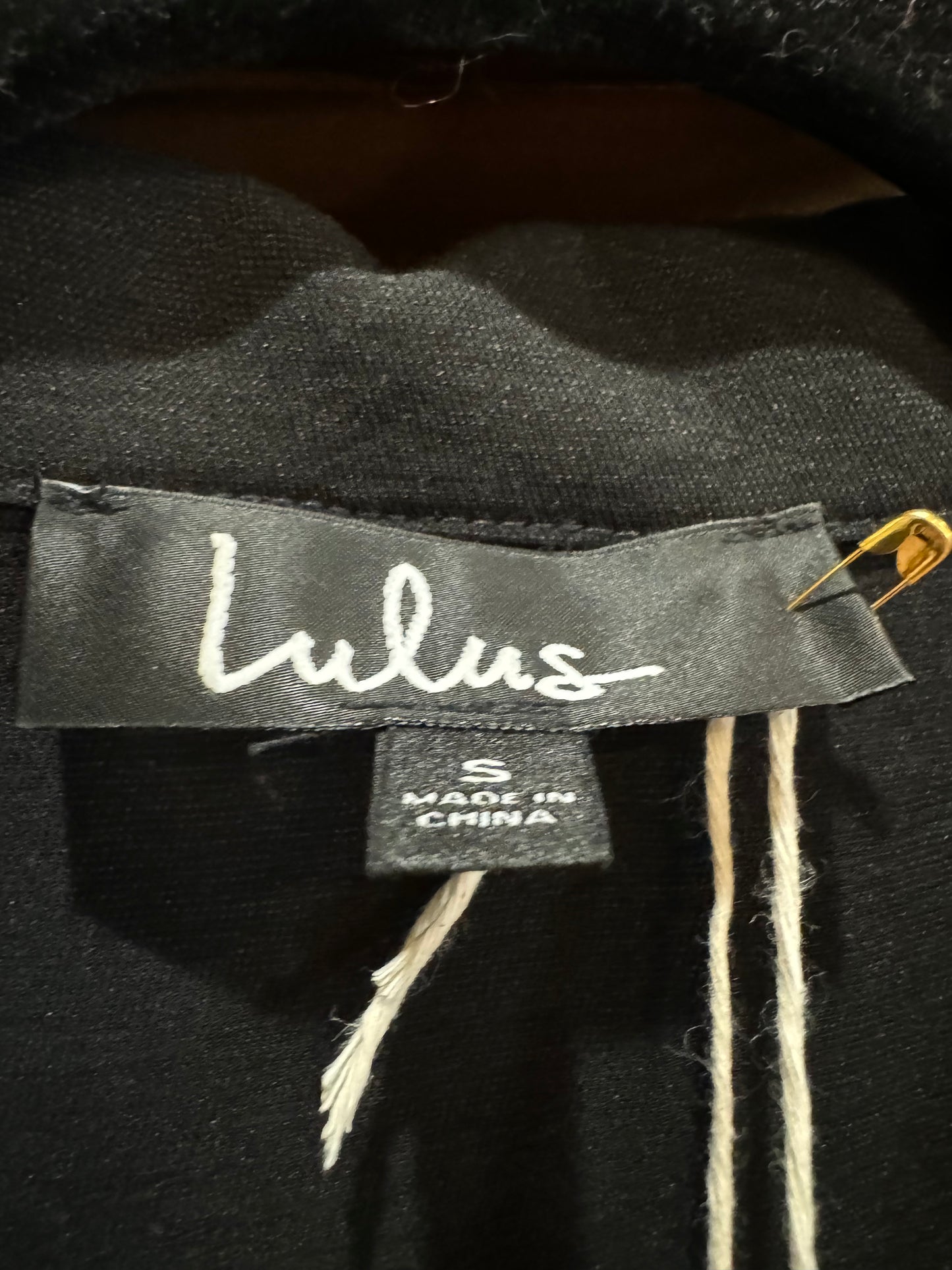 Lulu’s Pocketed Black Wrap Jacket