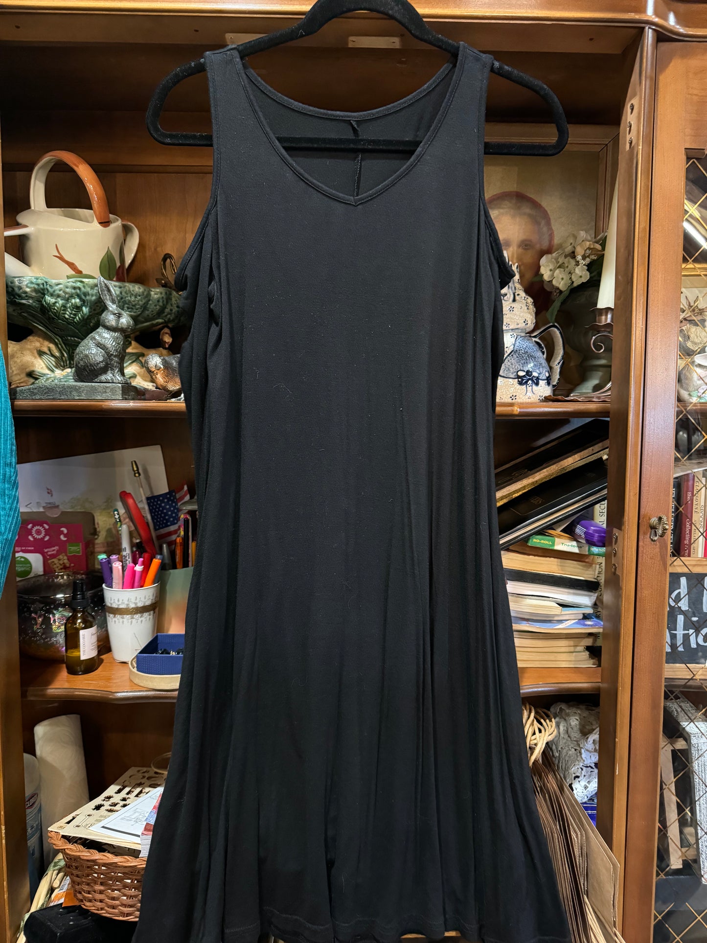 Black Off The Shoulder Shirt Dress