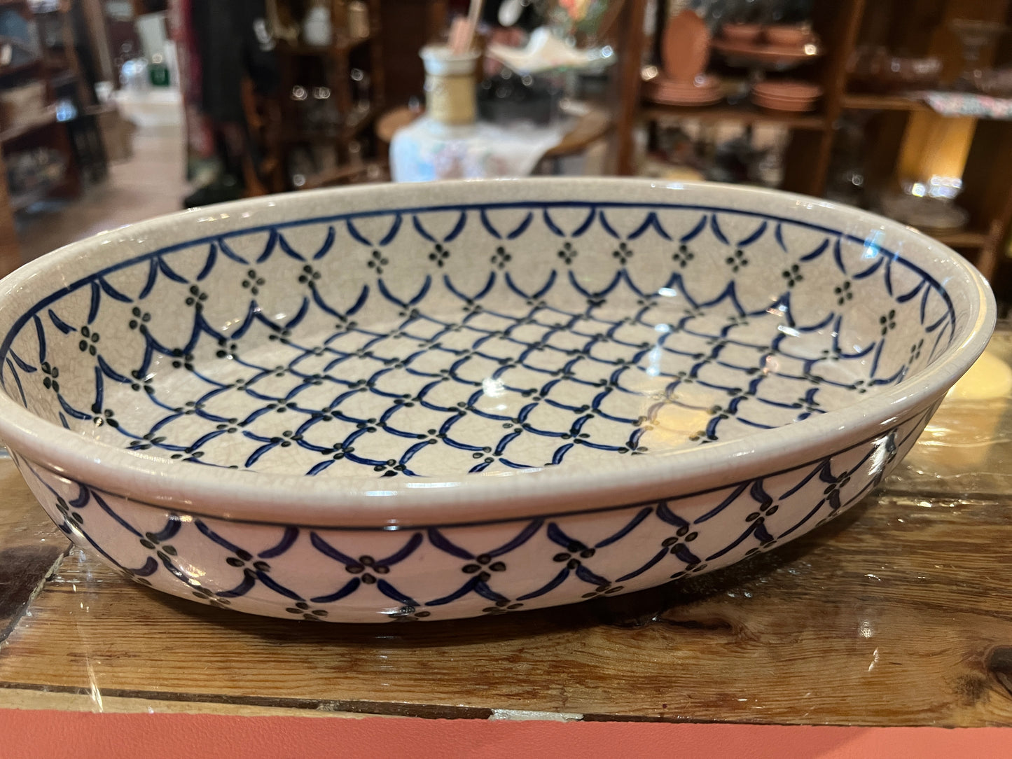 Polish Pottery 12” Serving Dish