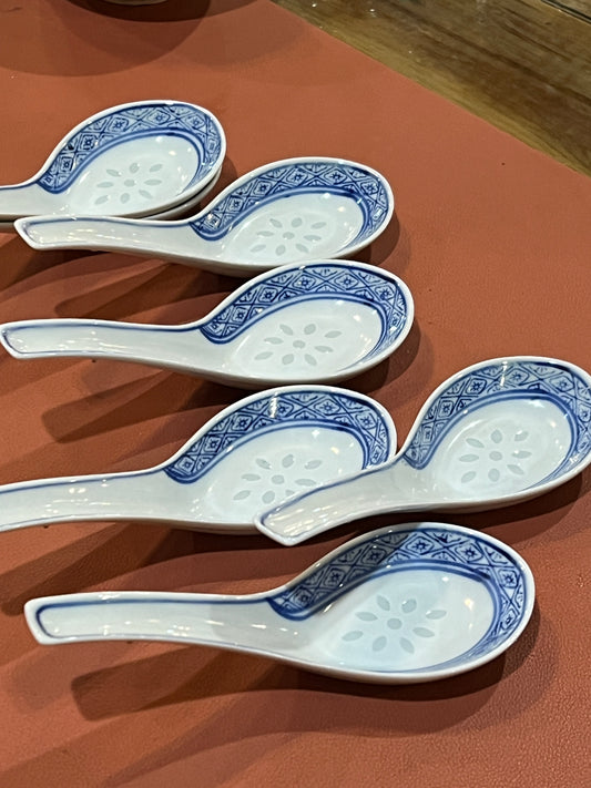 Porcelain Chinese Soup Spoons