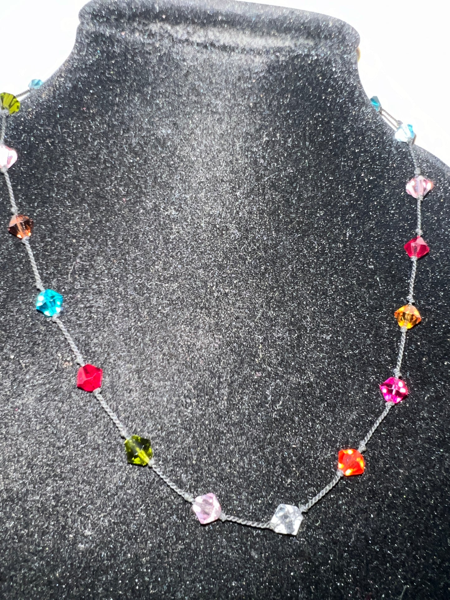 Vtg Rachel’s Multicolored beaded Necklace