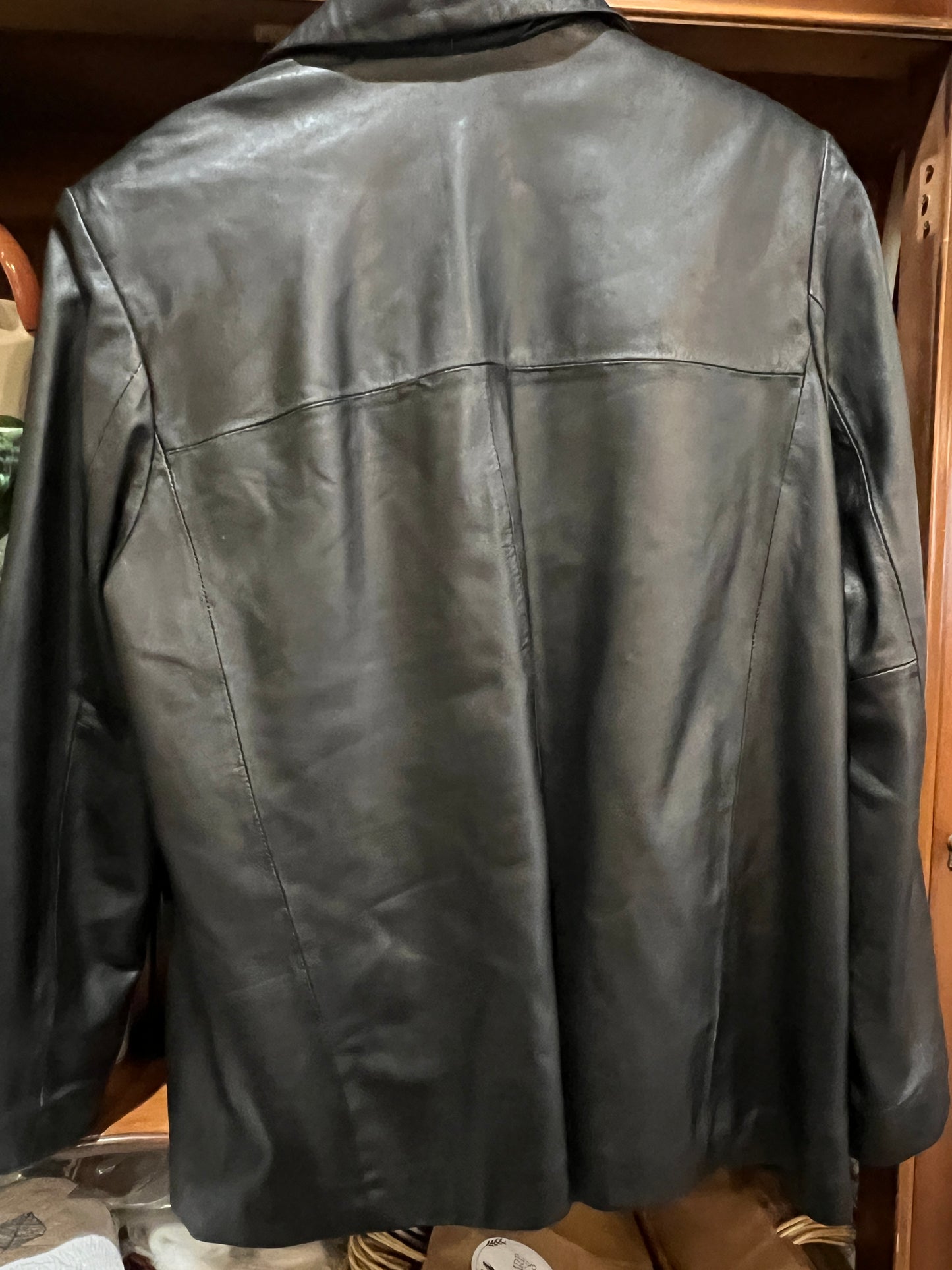 Vtg Style & Co Men’s Black Leather (L)