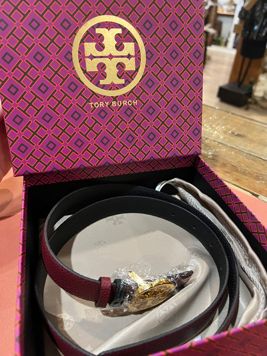 NEW Tory Burch Double T Belt w/box & bag