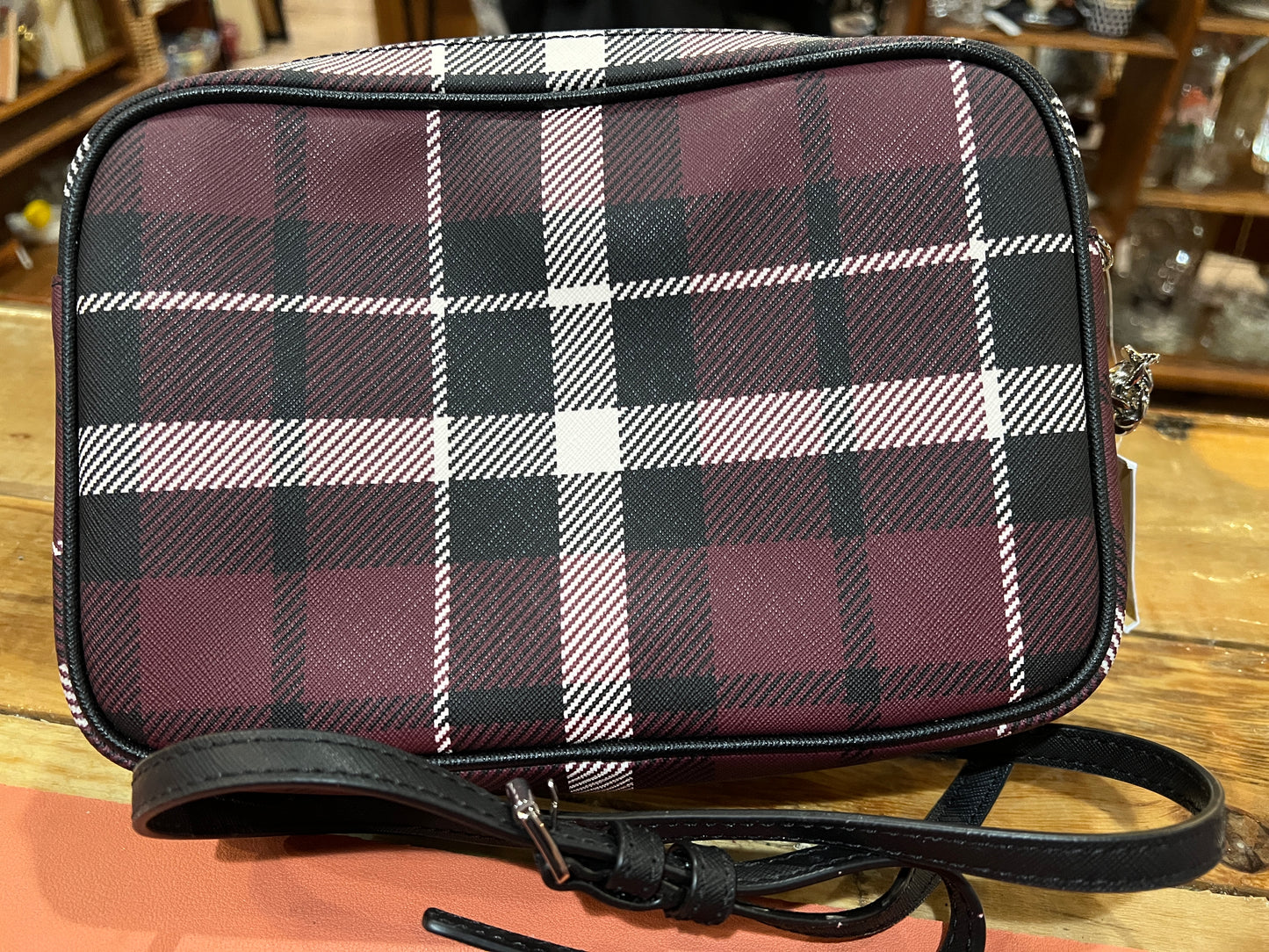 Michael Kors Purple Plaid Crossbody Bag