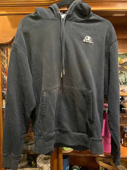 Vtg Black Champion Hoodie