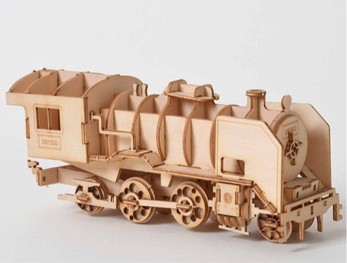 3D Wooden Train Model