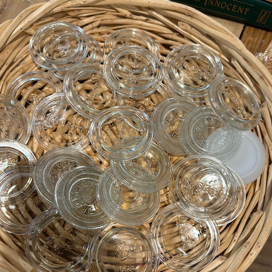 Vintage Glass Canning Jar Lid