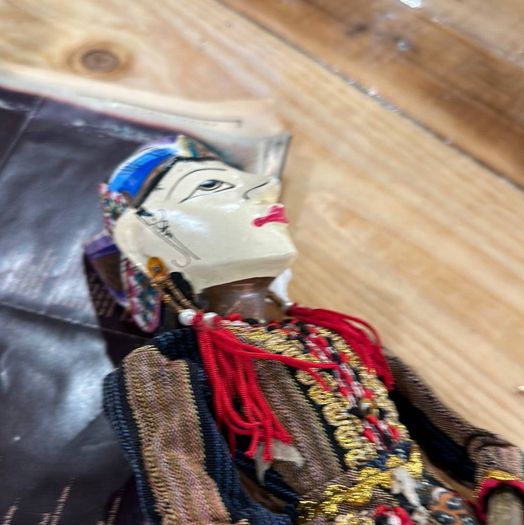 Vtg Wayang Golek Wooden Marionette