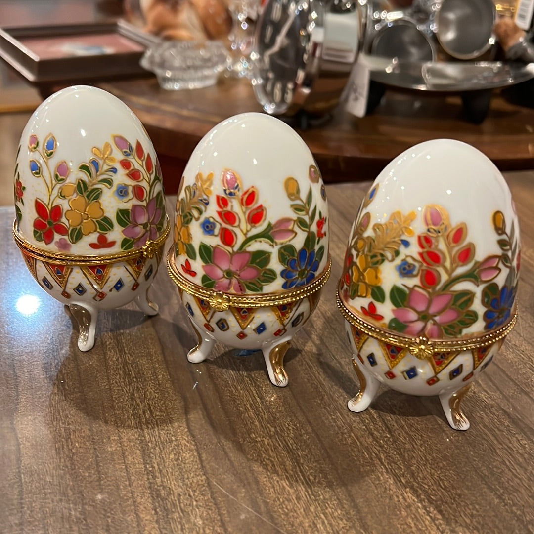 Hand Painted Porcelain Egg