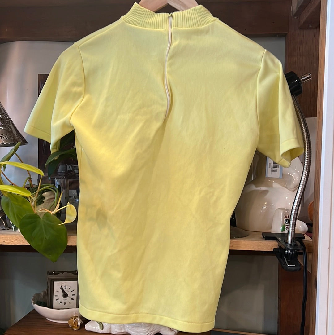 Woman’s Yellow Button Down Shirt