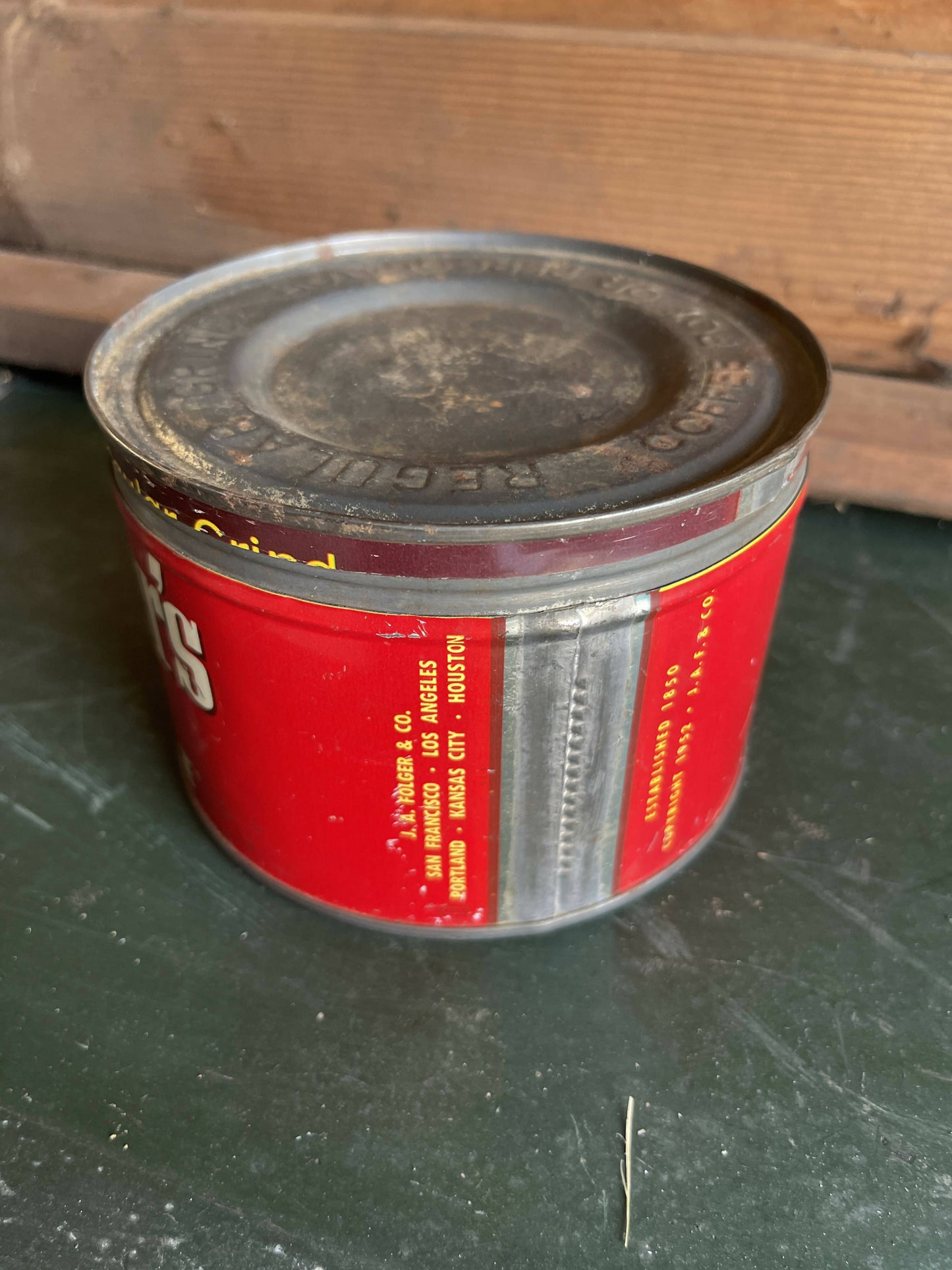 Vintage Folgers Coffee Tin