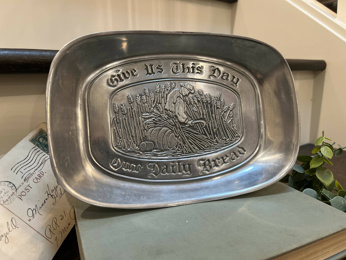 Duratale by Leonard “Daily Bread” Pewter Tray