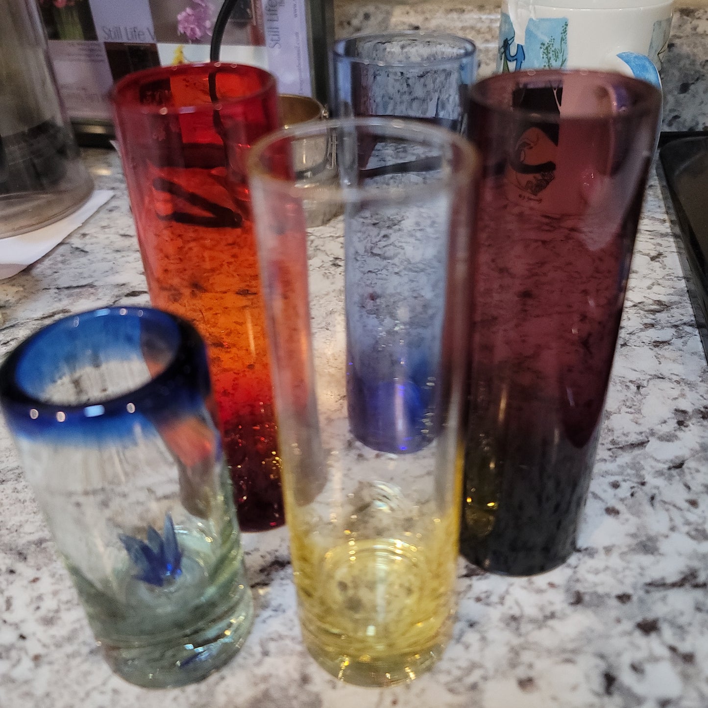Colored Cordial/Shot Glass