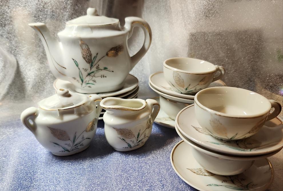 21 piece Porcelain Childs Tea Set Japan