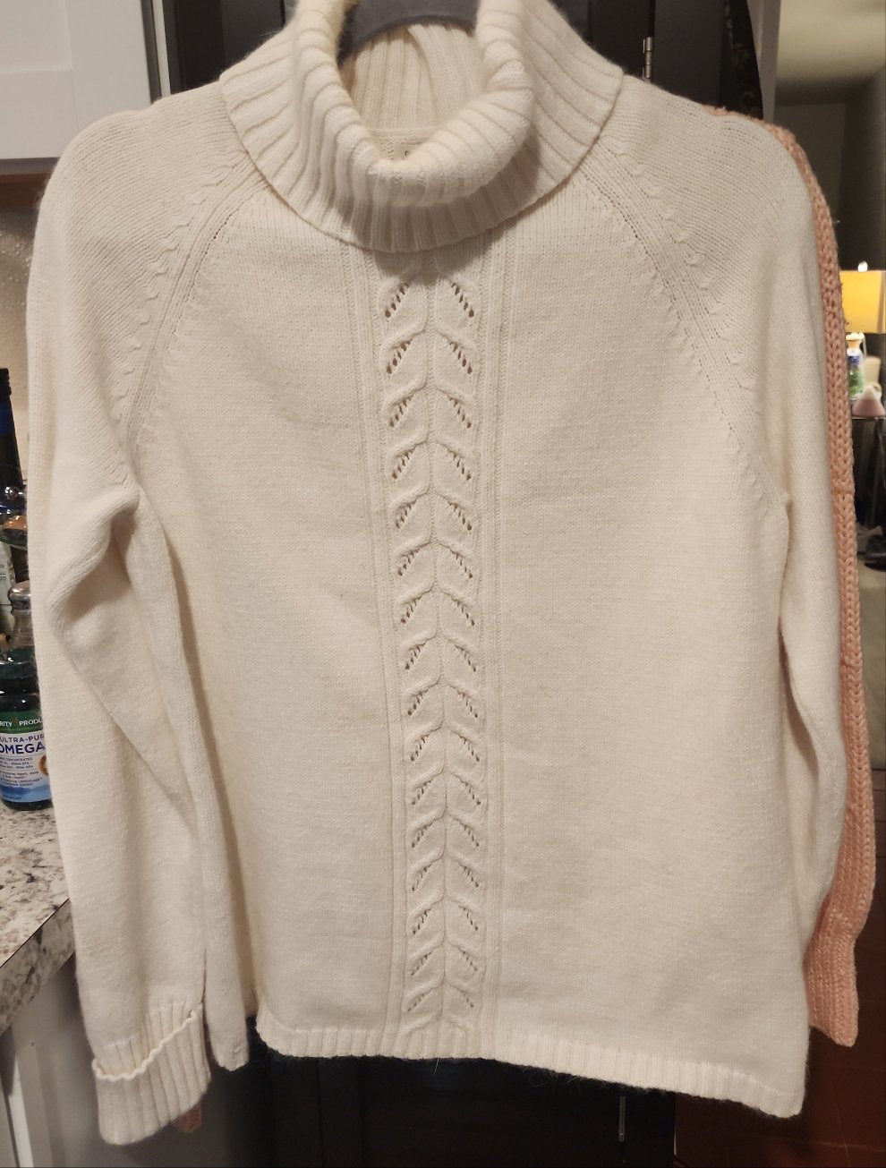 St Johns Bay Off White Turtle Neck Sweater
