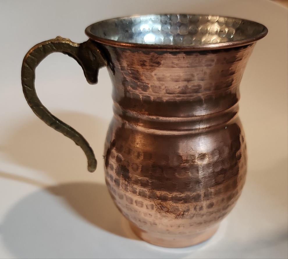 Hand Made Hammered Copper Mug