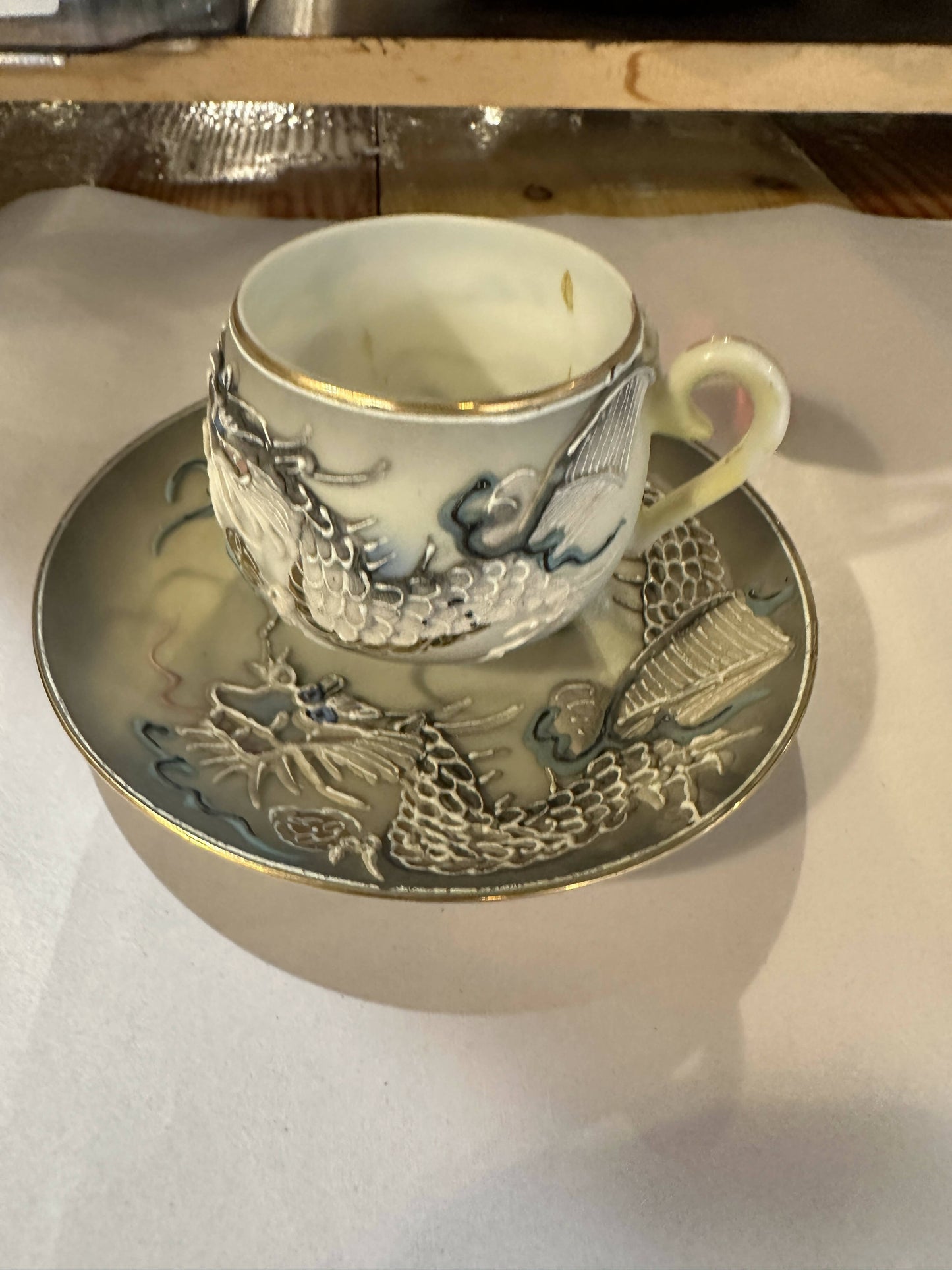 Porcelain Teacup and Saucer