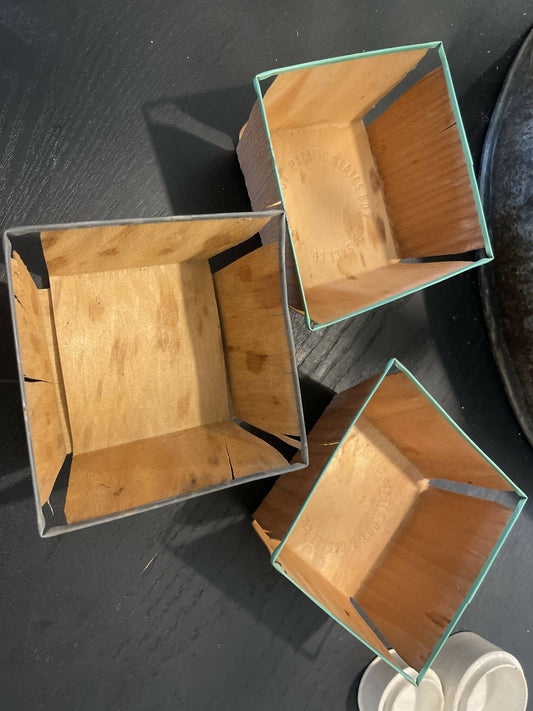 Small wooden Berry Baskets