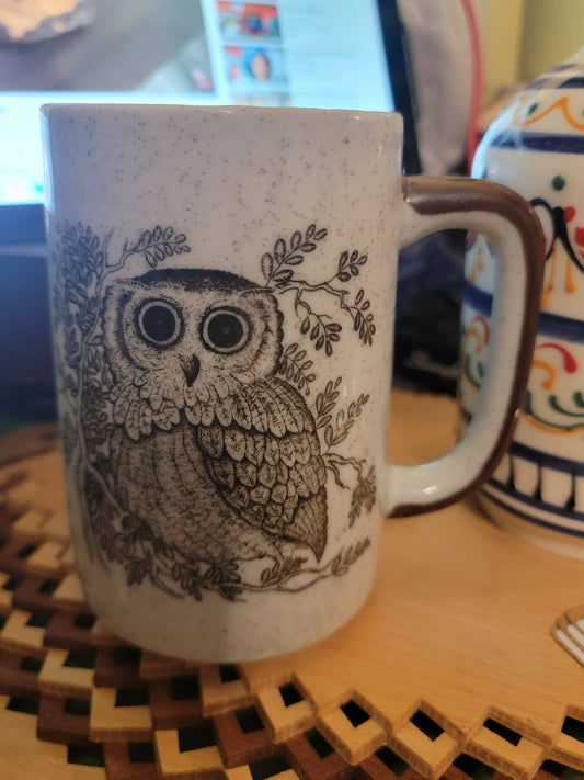Vintage Otagiri owl mug