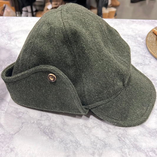Olive Wool Flop Hat