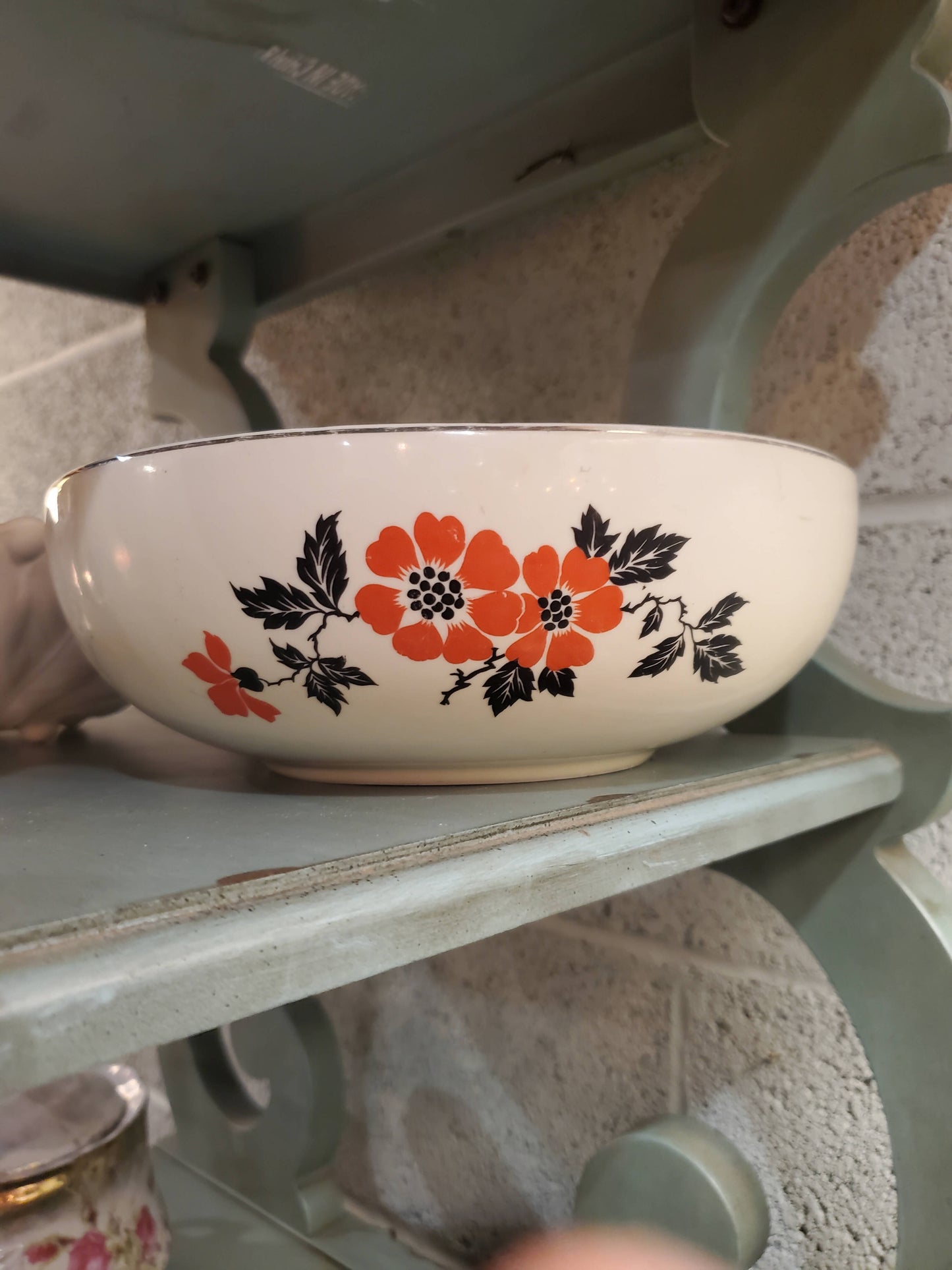 Vintage Rsd Poppy China serving bowl