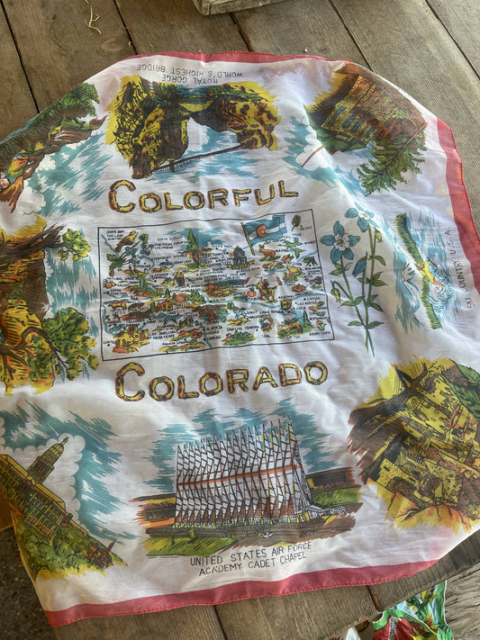 Colorful Colorado Vintage Scarf