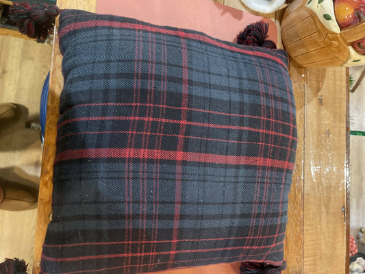 Holiday plaid Pillow