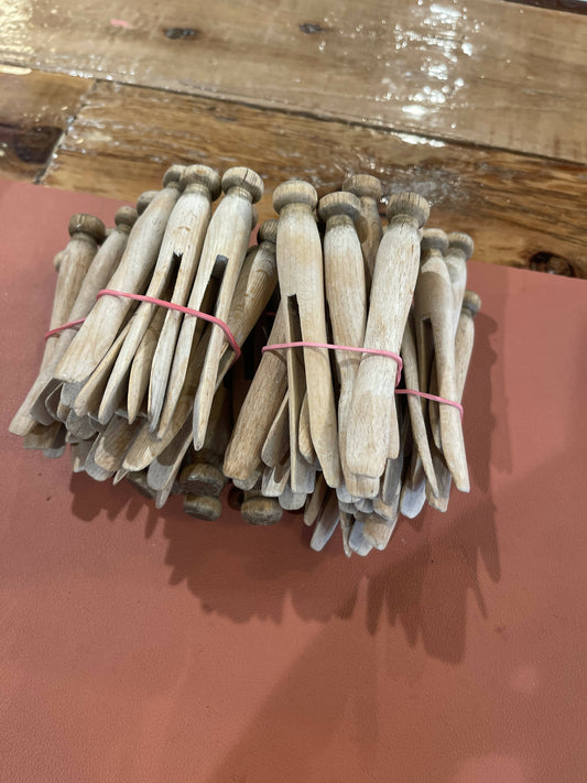 Vintage Wooden Clothespins Bundle
