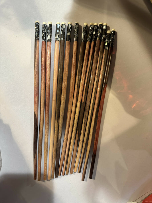 Rosewood & Mother of Pearl Chopsticks