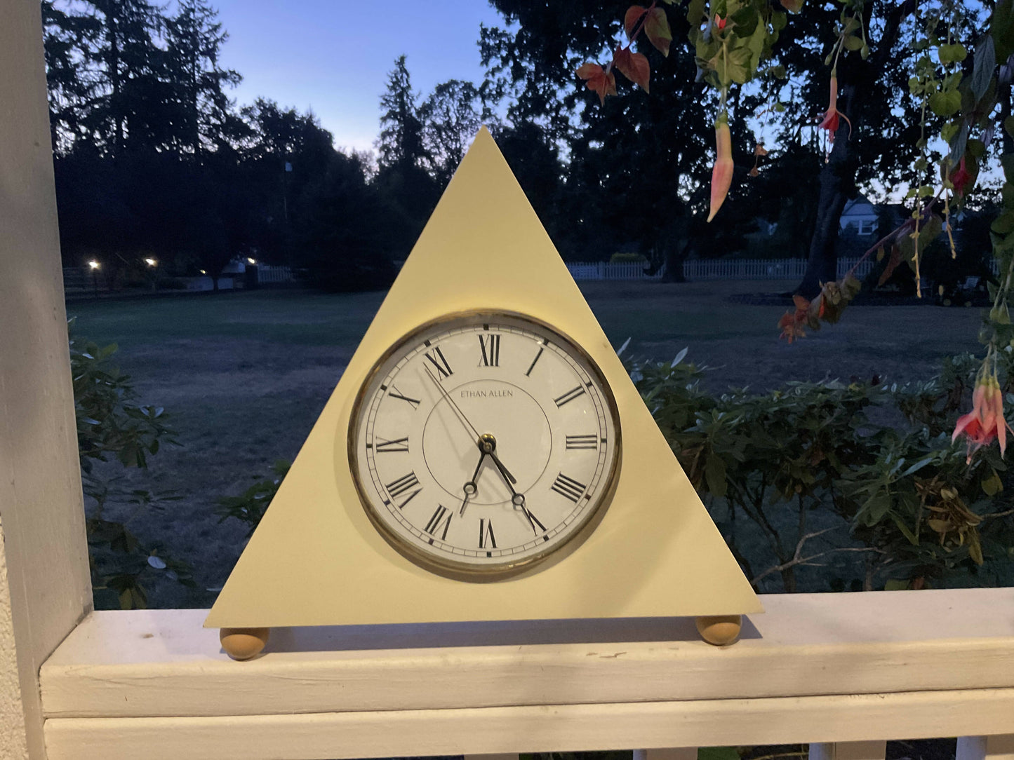 Ethan Allen Triangle Clock