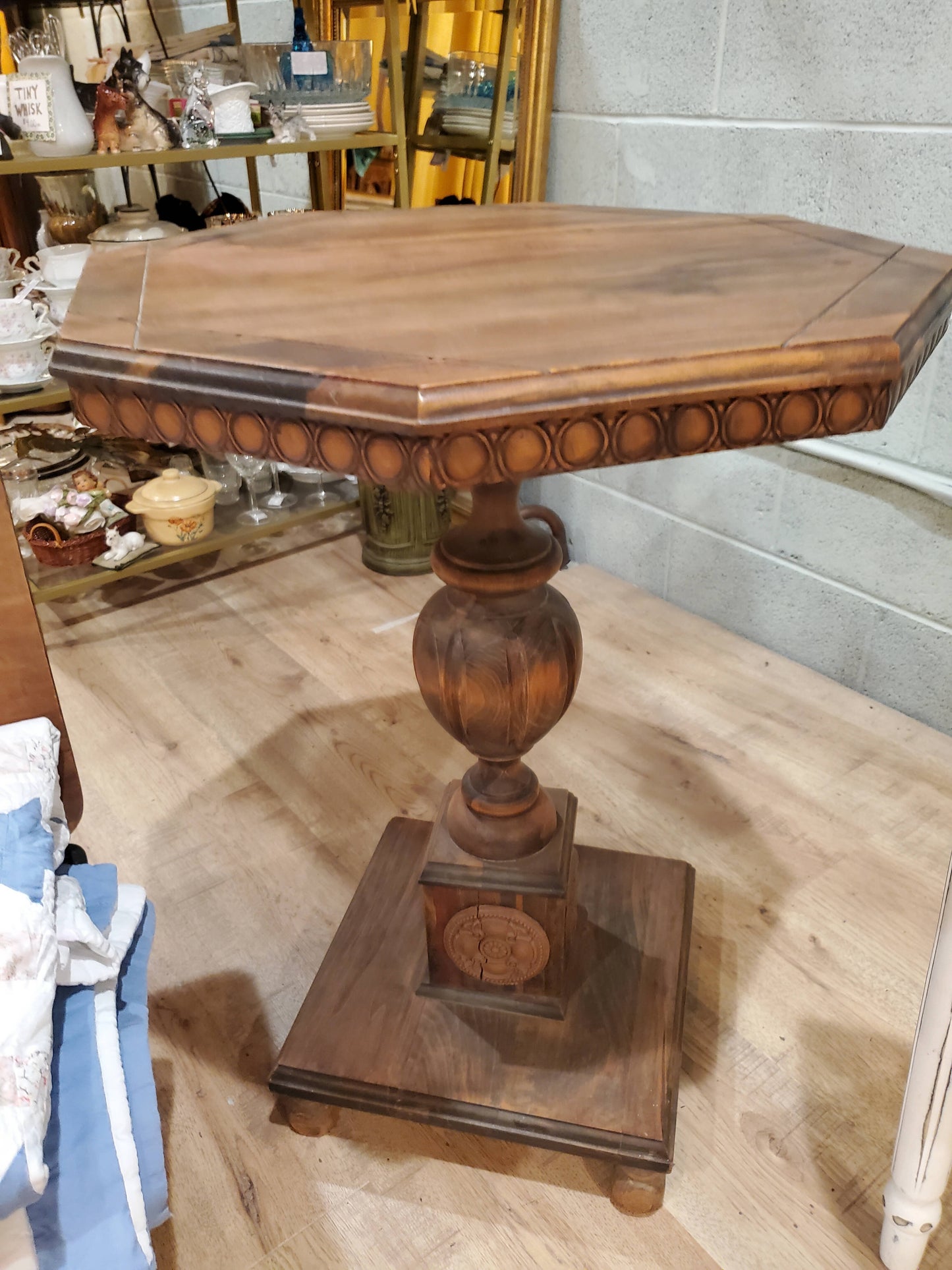 Vintage inlaid side table
