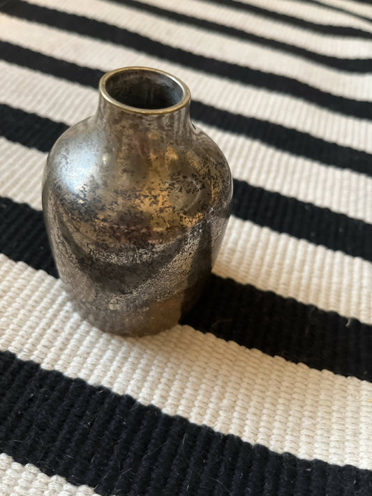 Metal bud vase