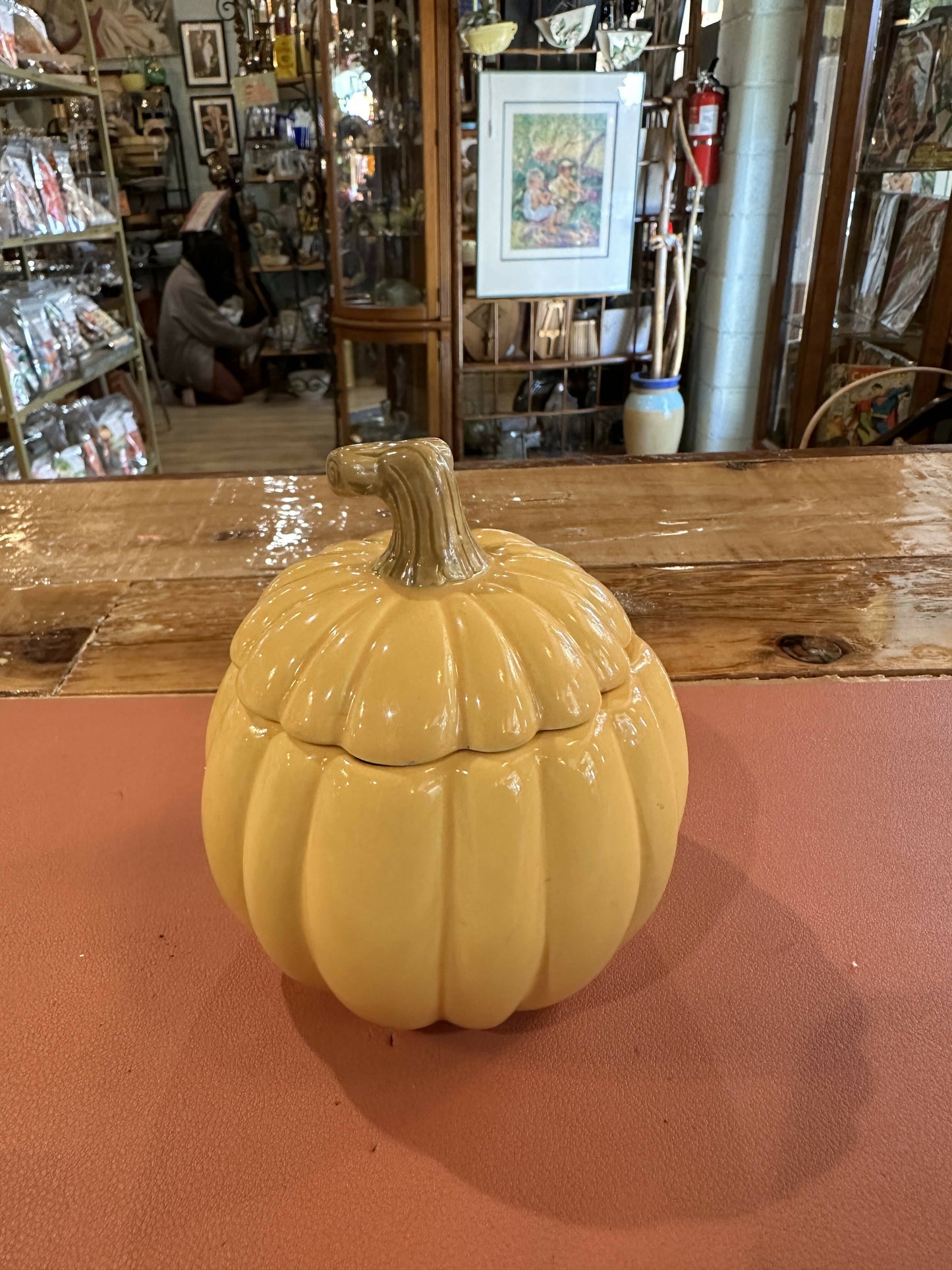 Pumpkin Lidded Jar