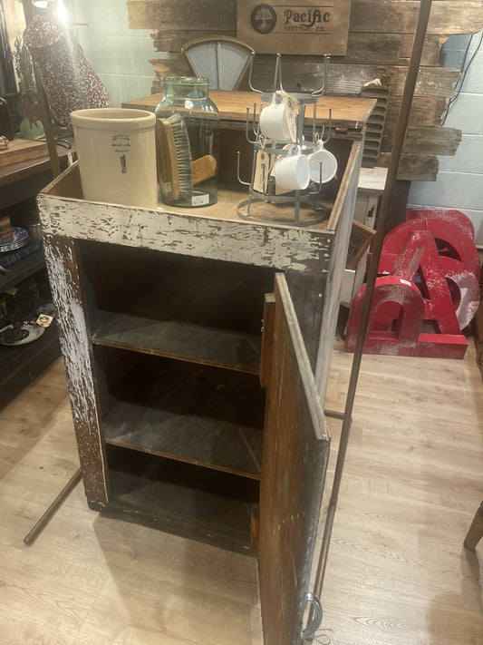 Vintage Shop Cabinet/ Bar Cart