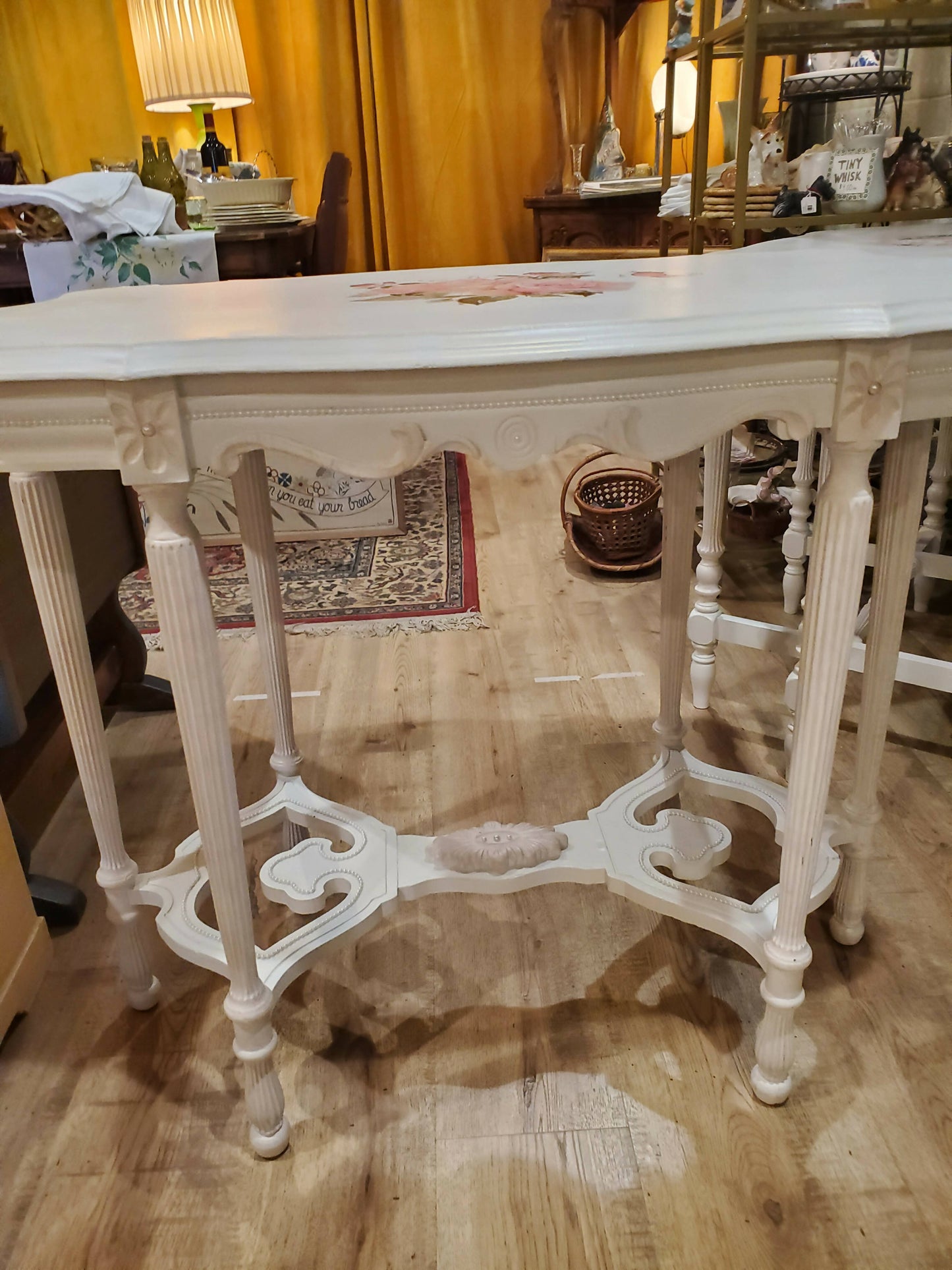 Large painted Victorian table