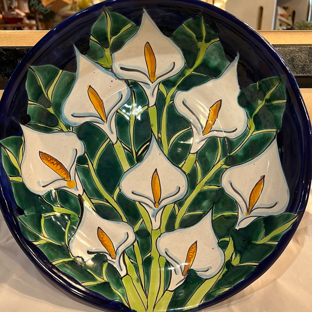 Vtg Talavera Mexican Hand Painted Platter