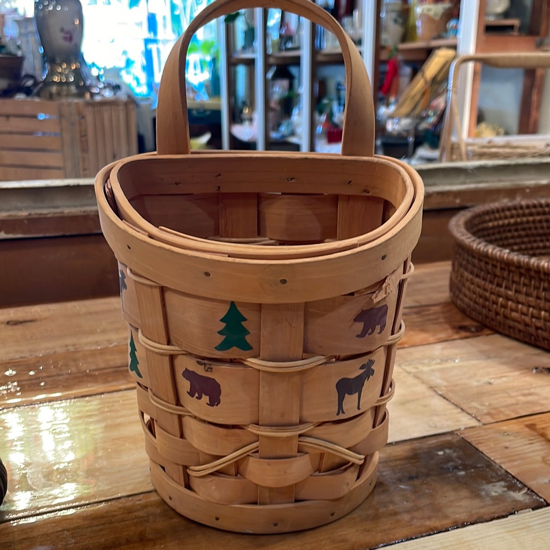 Bear, Moose, Tree Hanging Basket