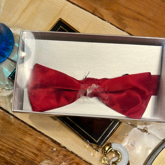 Vintage 50’s Red Silk Bow Tie