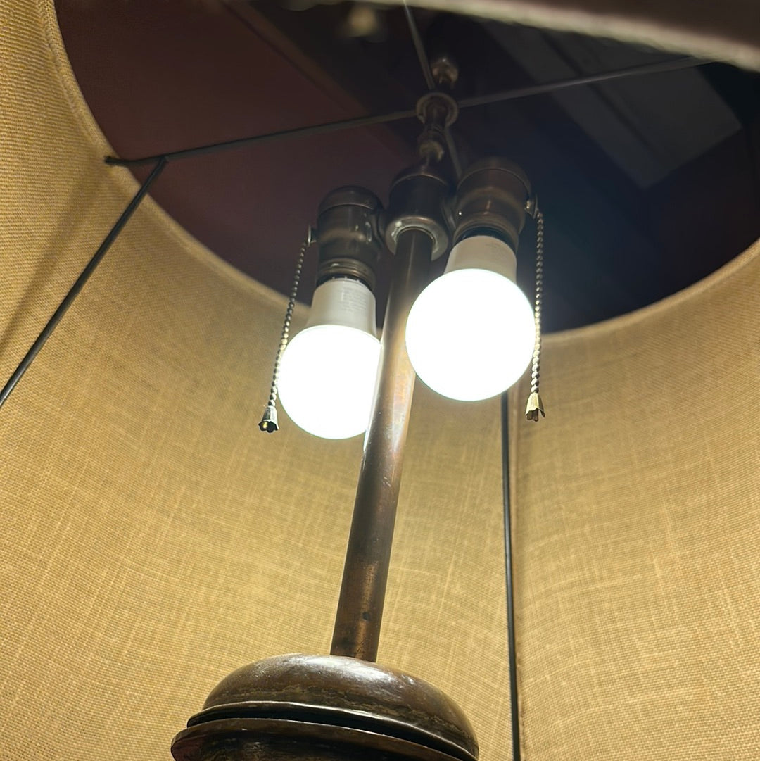 Antique Copper Lamp w/shade