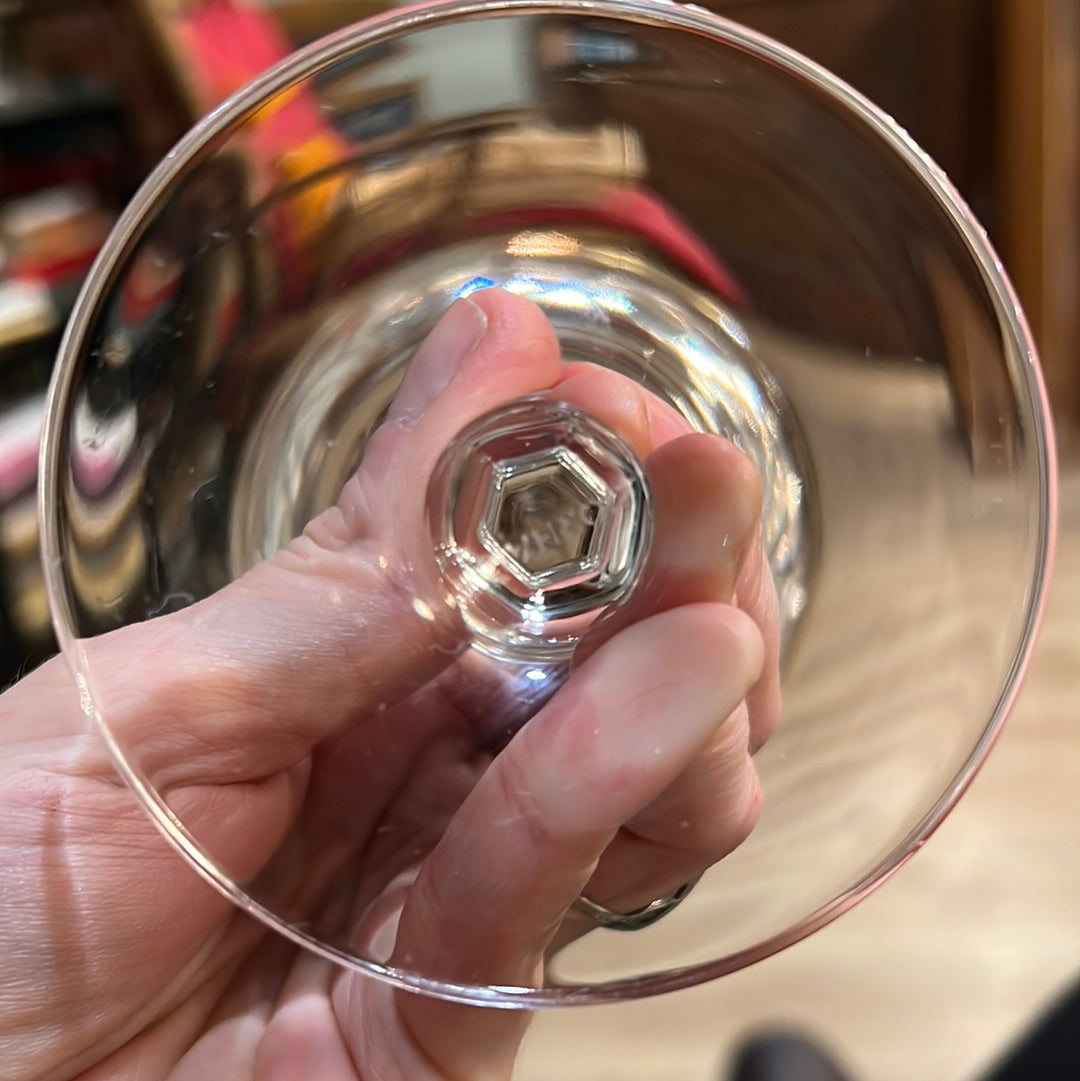 Gorham Crystal Royal Devon Gold Rimmed Wine Glass