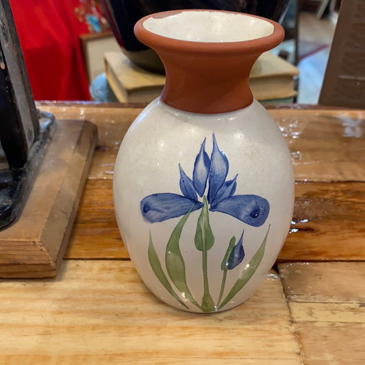 Emerson Cree Pottery Blue Iris Vase