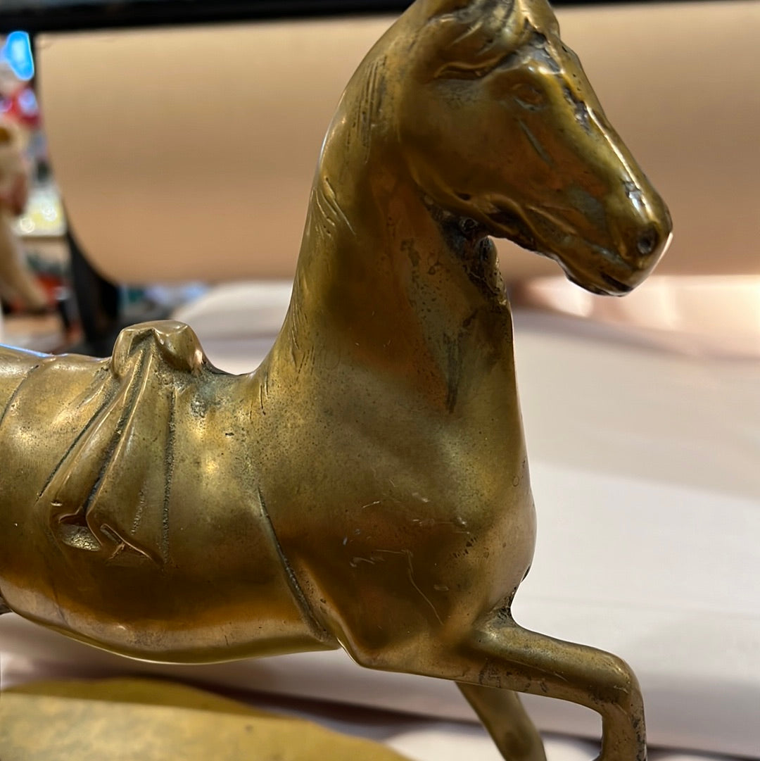 Solid Brass Trotting Horse