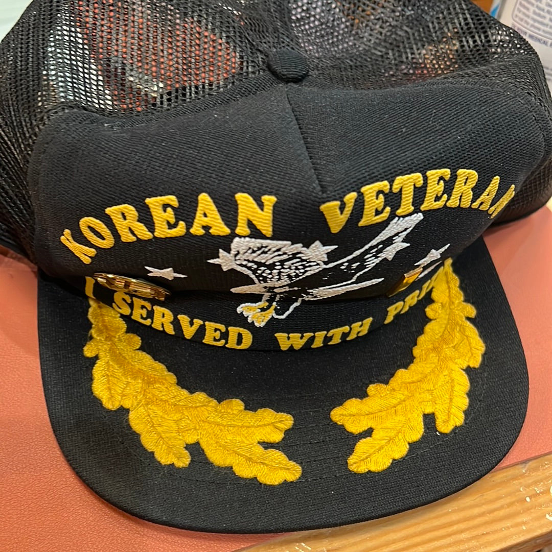 Vtg Korean War Veteran Hat