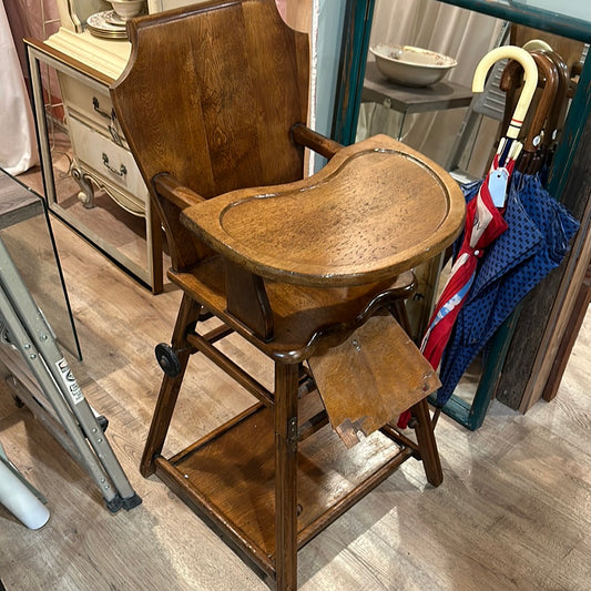 Antique Victorian Convertible High Chair