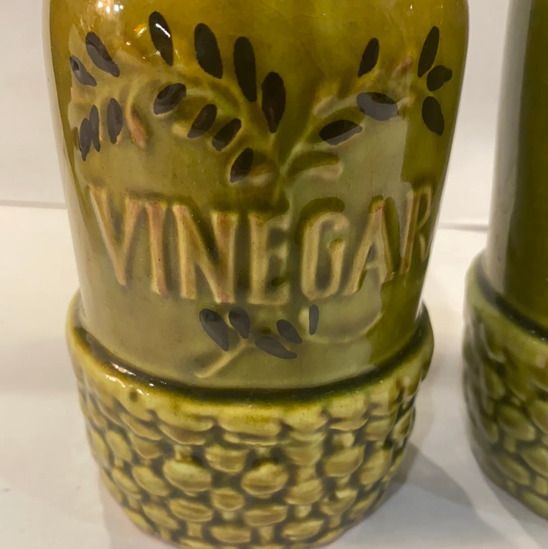 1966 Vtg LA Pottery Vinegar & Olive Oil Jar