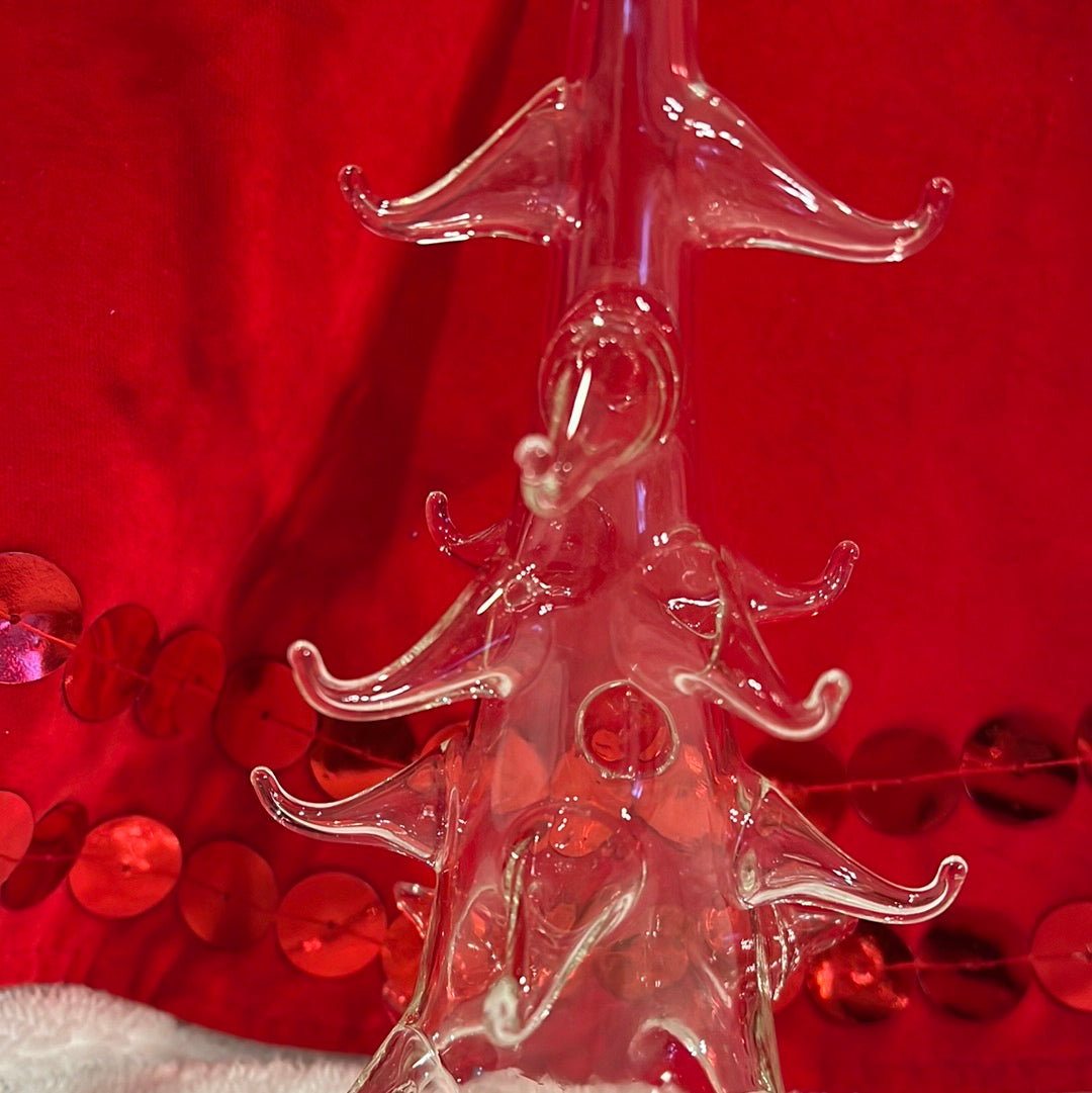Vtg Romanian Crystal Handmade Christmas Tree