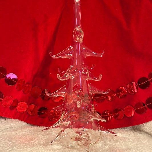 Vtg Romanian Crystal Handmade Christmas Tree